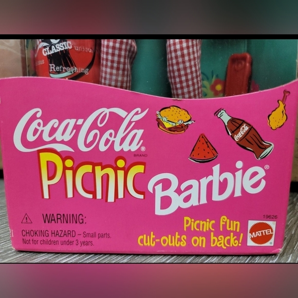 Vintage 1997 Special Edition Coca-Cola Picnic Barbie Doll 19626 - Picture 4 of 7
